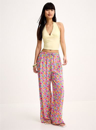 Le pantalon fluide hibiscus