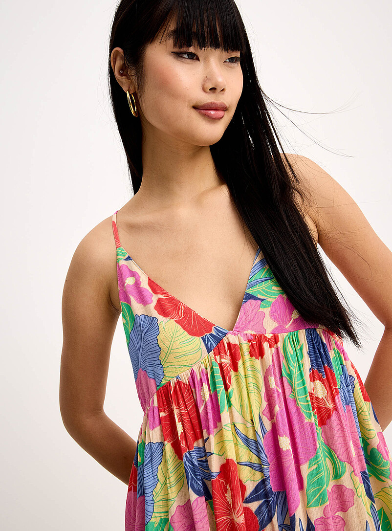 Rip Curl Flowers Hibiscus loose maxi dress for women