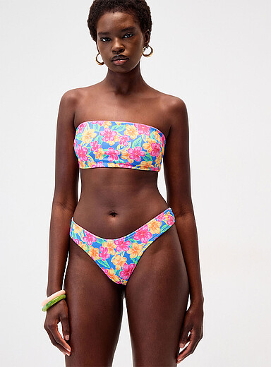 Retro flower thong Reversible