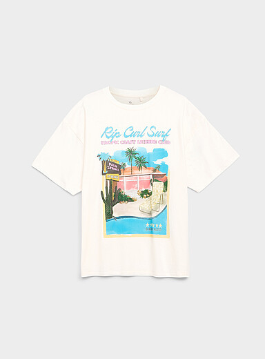 Rip Curl Off White Palm Springs holiday tee for women