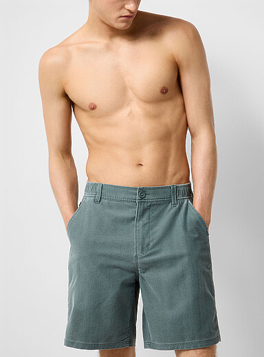 Le boardshort toile bross&eacute;e