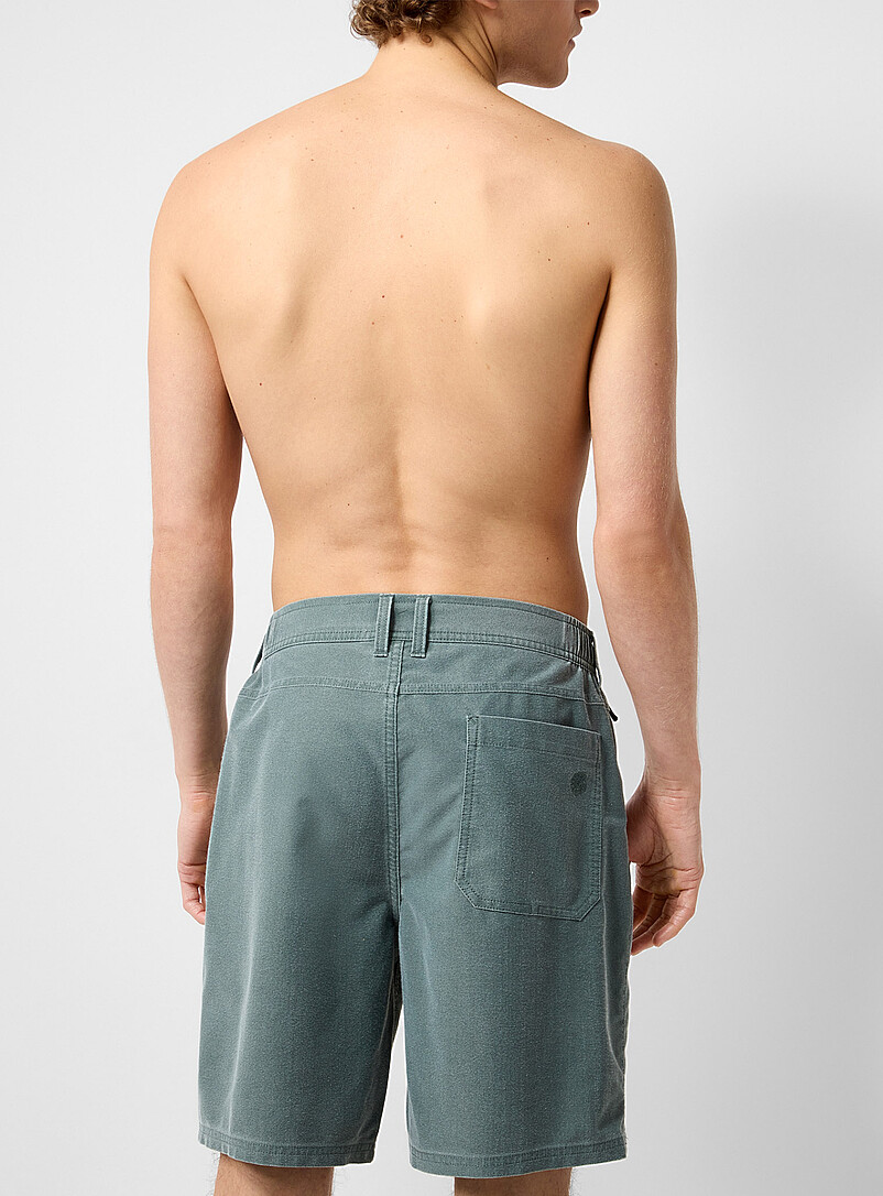 Rip Curl: Le boardshort toile bross&eacute;e Vert bouteille - Sapin pour homme