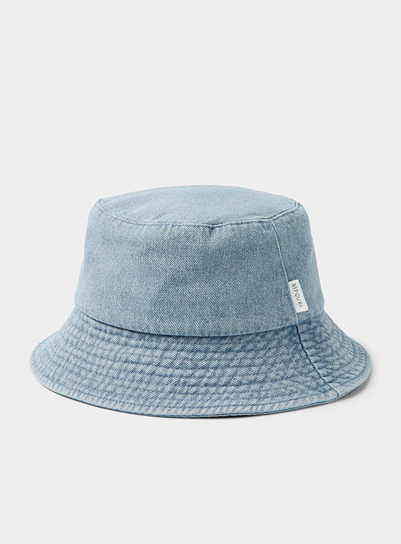 Rip Curl Baby Blue Faded denim bucket hat for women