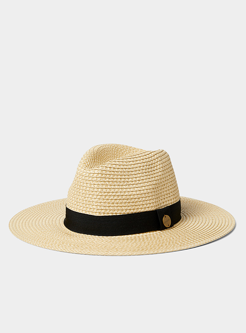 Rip Curl Cream Beige Straw Panama hat for women