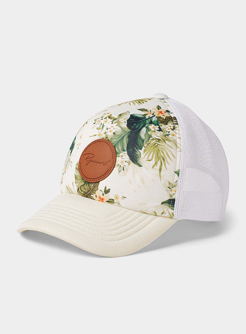 Rip Curl: La casquette camionneur fleurs d'oranger Blanc à motifs pour femme