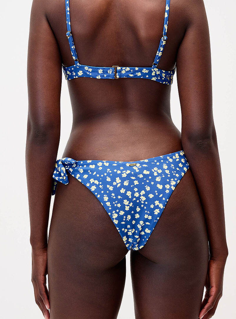 Royal blue and yellow flower cheeky bottom product image 3