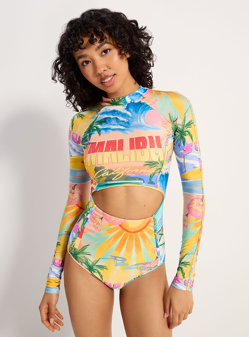 Hotel Malibu zipped surfing one-piece product image (primary)