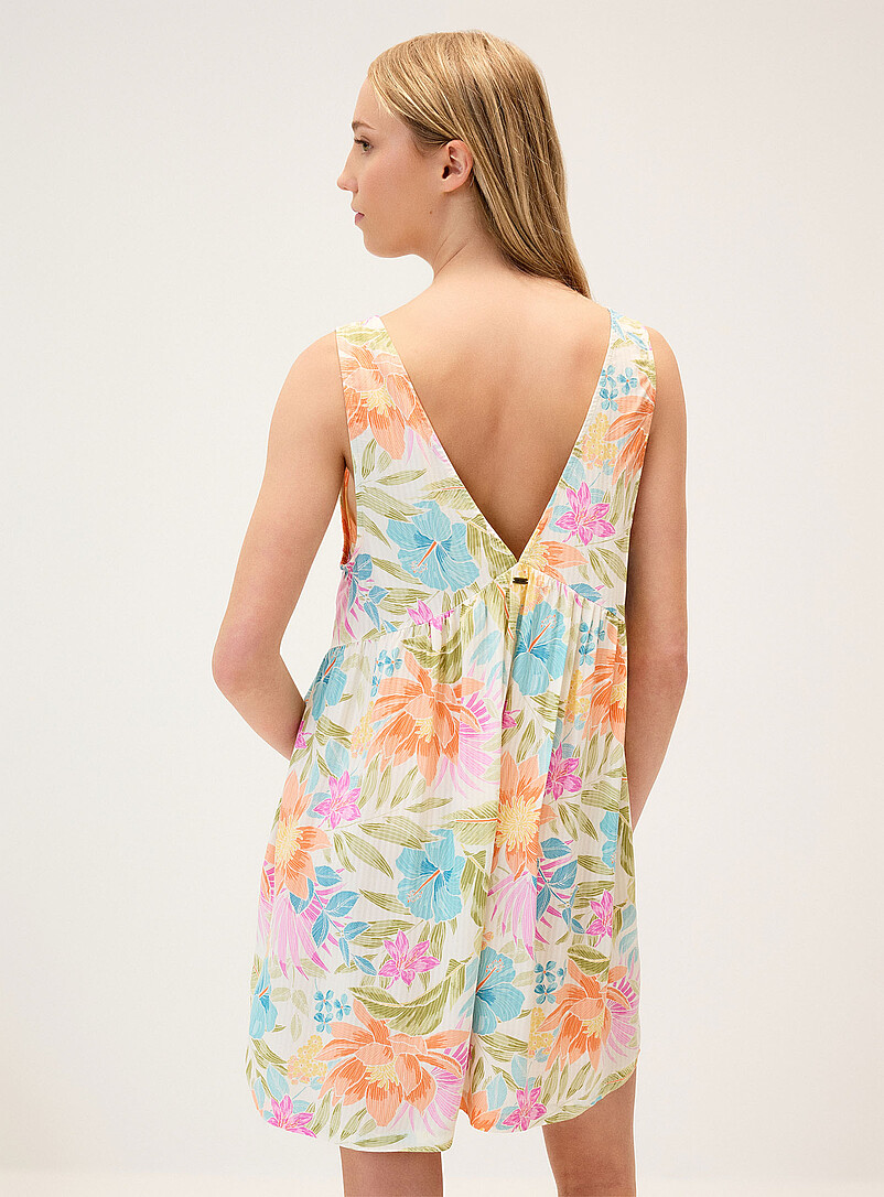 Colourful floral fluid minidress product image 3