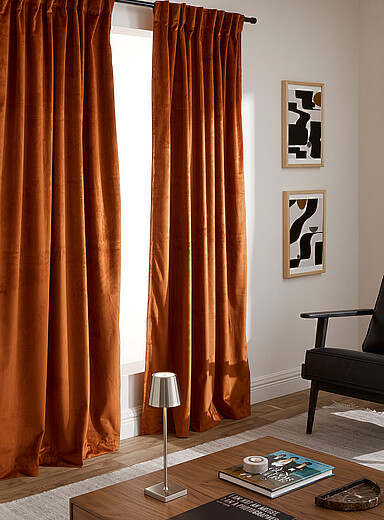 Le rideau somptueux velours <b>Un panneau</b> Voir nos formats offerts