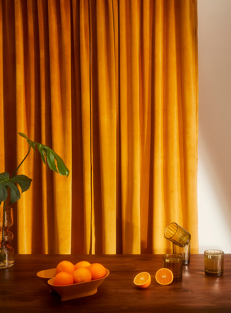 Simons Maison Medium Yellow Luxurious velvet curtain 2 sizes available