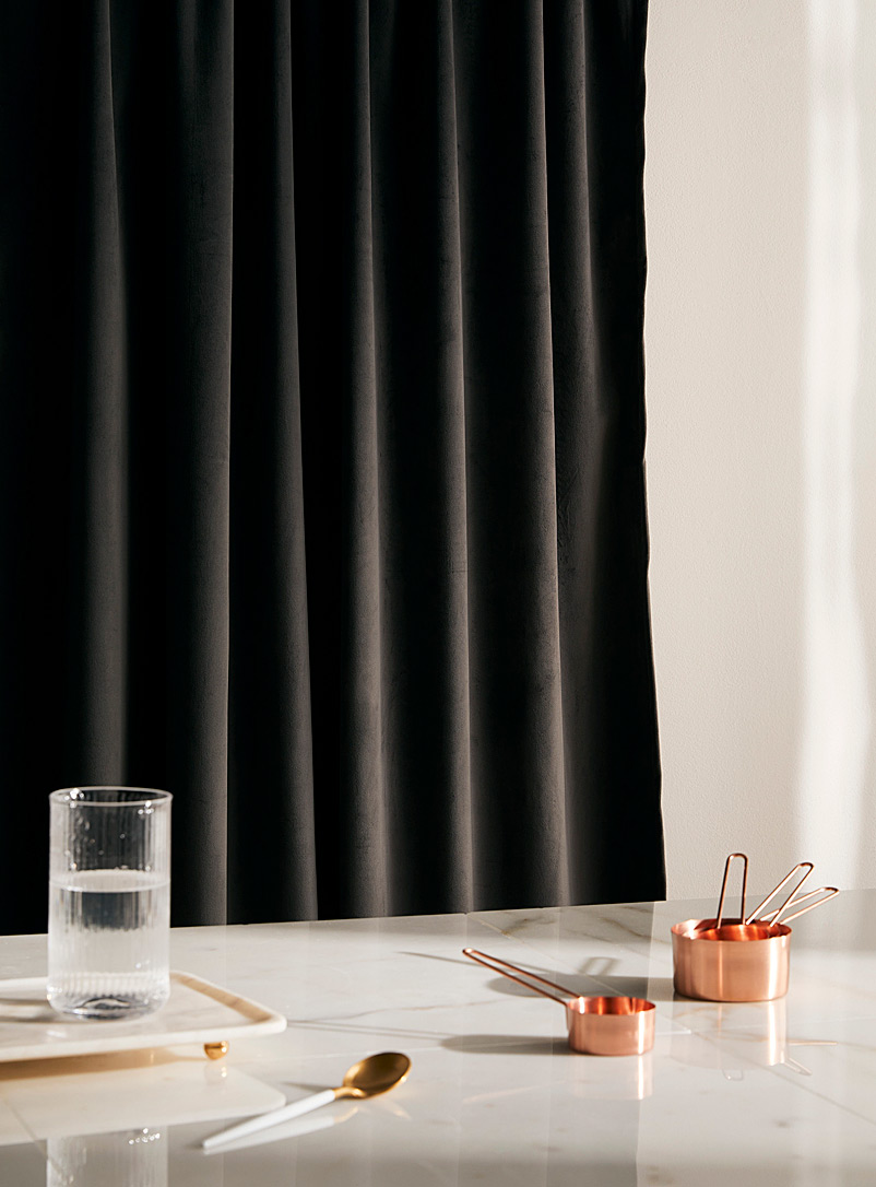 Simons Maison Dark Grey Luxurious velvet curtain See available sizes