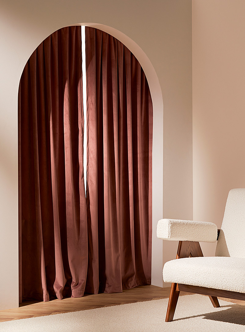Simons Maison Dusky Pink Luxurious velvet curtain See available sizes