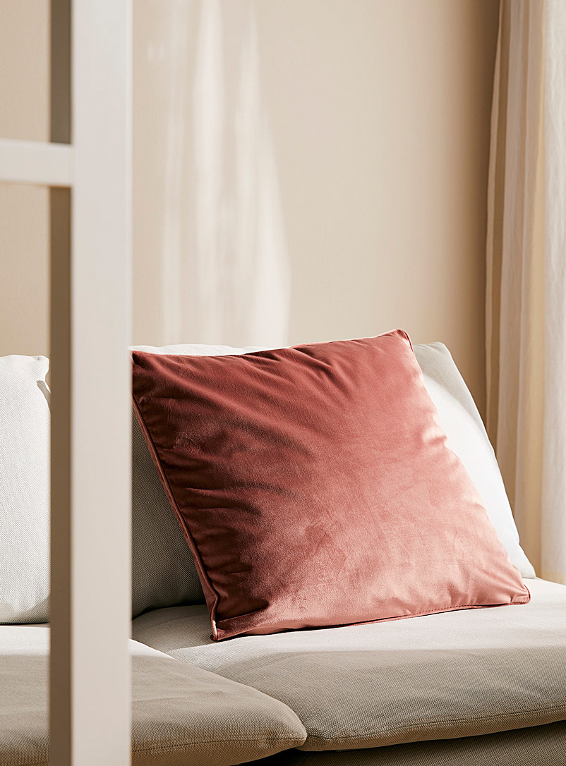 Simons Maison Dusky Pink Luxurious velvet Euro cushion 60 x 60 cm