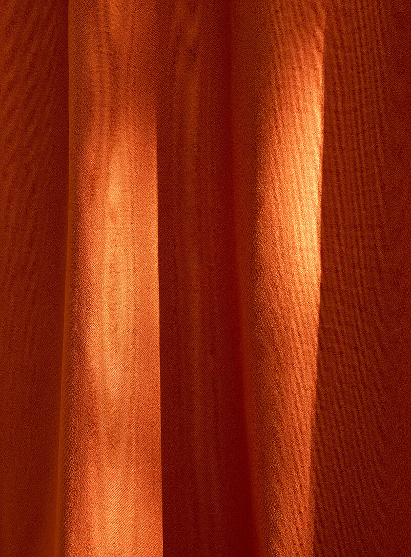 Simons Maison Ivory/Cream Beige Faux-wool blackout curtain <b>Single panel</b> 130 x 220&nbsp;cm