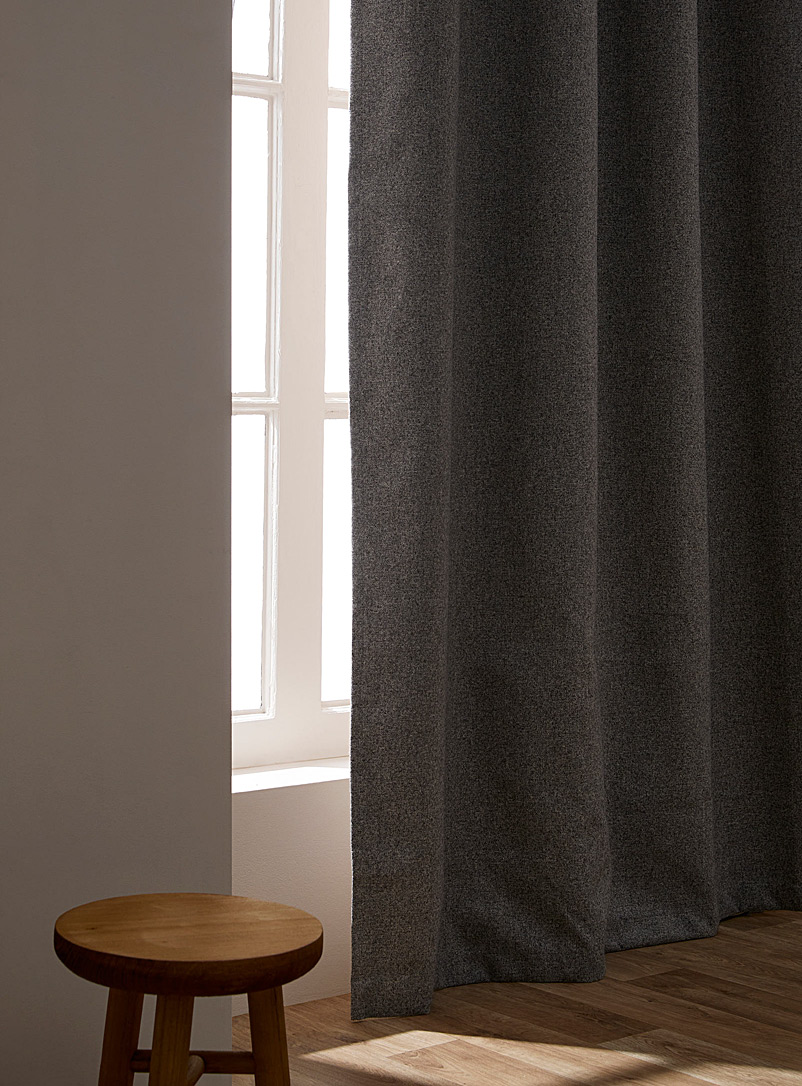 Simons Maison Grey Faux-wool blackout curtain 130 x 220 cm