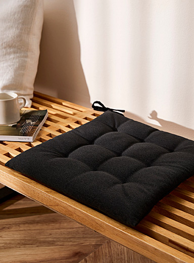 Simons Maison: Le coussin de chaise serg&eacute; color&eacute; 40 x 40 cm Sable