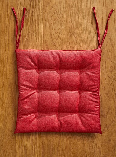 Le coussin de chaise serg&eacute; color&eacute; 40 x 40 cm