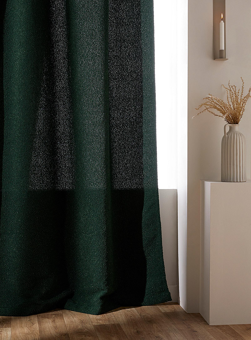 Simons Maison Green Bouclé curtain 132 x 250 cm