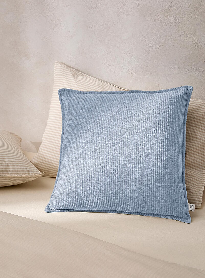 Simons Maison Sunflower Yellow Ribbed chenille knit removable cover cushion 50 x 50 cm
