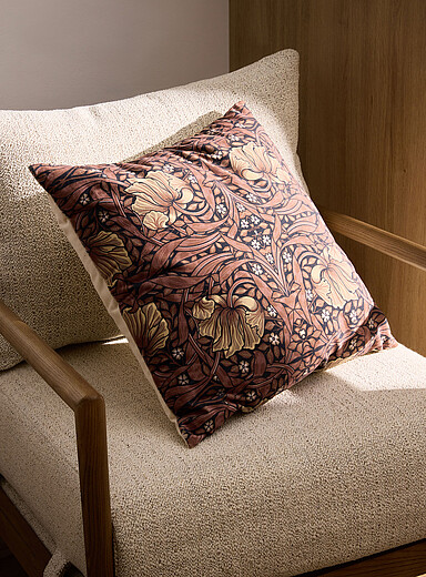 Floral tapestry removable cover cushion 50 x 50 cm