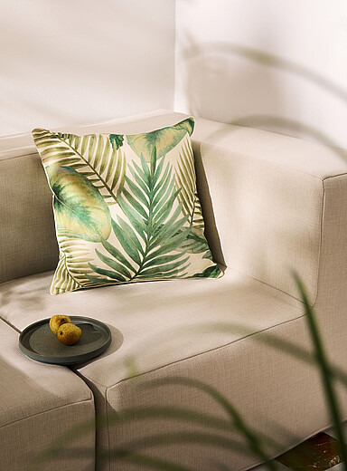 Lush foliage removable-cover outdoor cushion 50 x 50 cm <b>Live Outside exclusive collection</b>