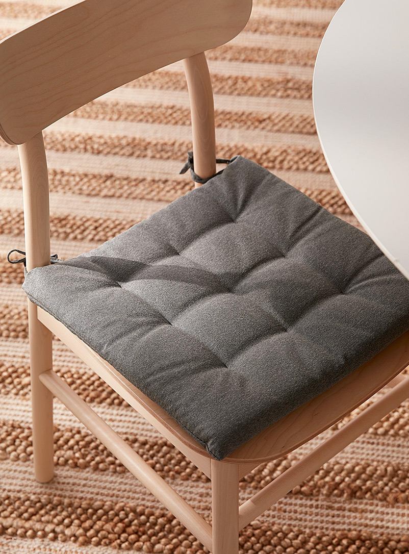 Simons Maison Dark Grey Heathered chair cushion 40 x 40 cm