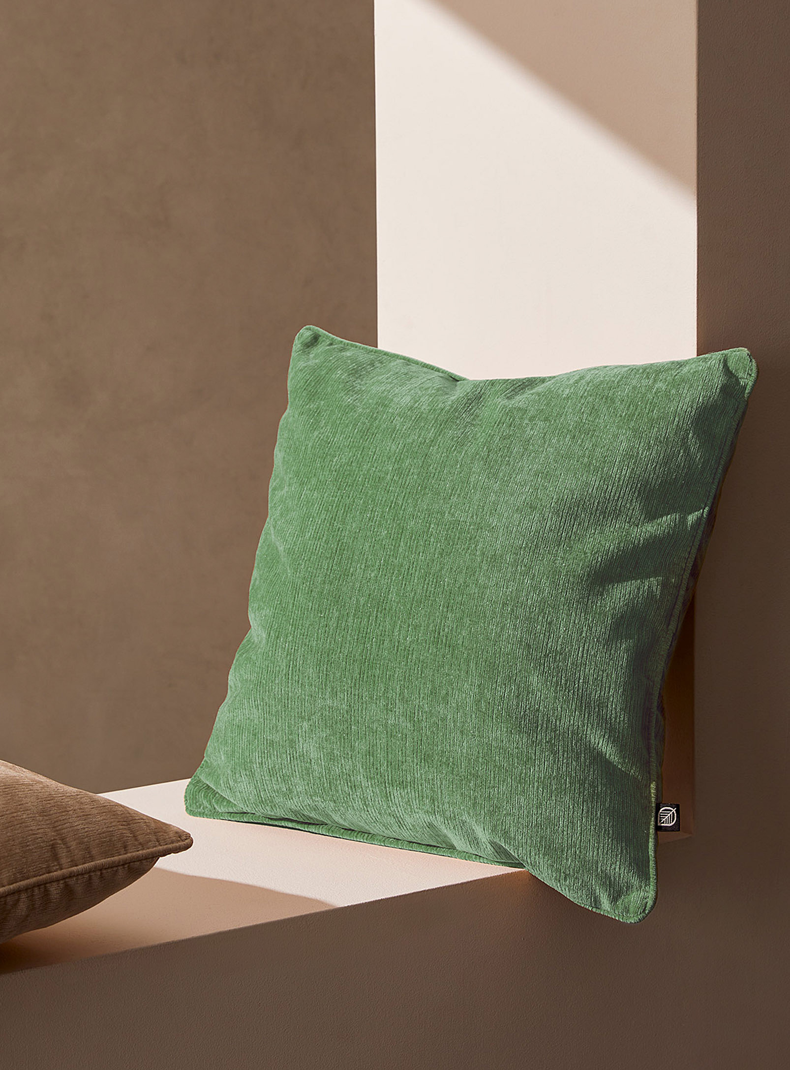Simons Maison Corduroy Cushion 45 X 45 Cm In Green
