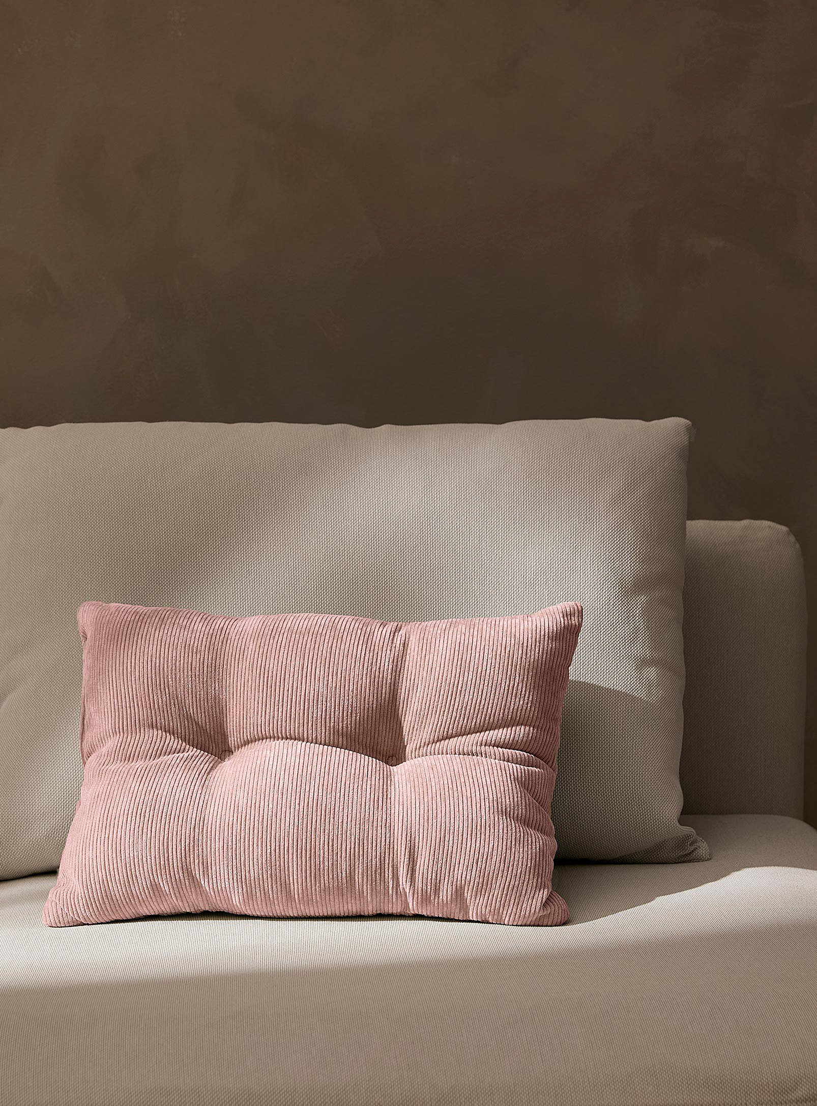 Simons Maison Tufted Corduroy Cushion 33 X 50 Cm In Pink