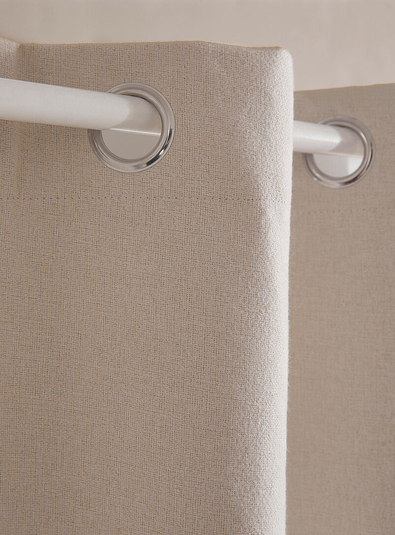 Faux-wool blackout curtain One panel 130 x 220 cm product image 3