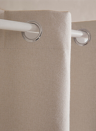 Faux-wool blackout curtain <b>Single panel</b> 130 x 220&nbsp;cm