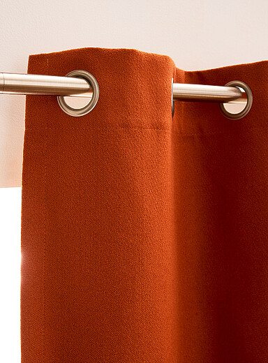 Faux-wool blackout curtain <b>Single panel</b> 130 x 220&nbsp;cm