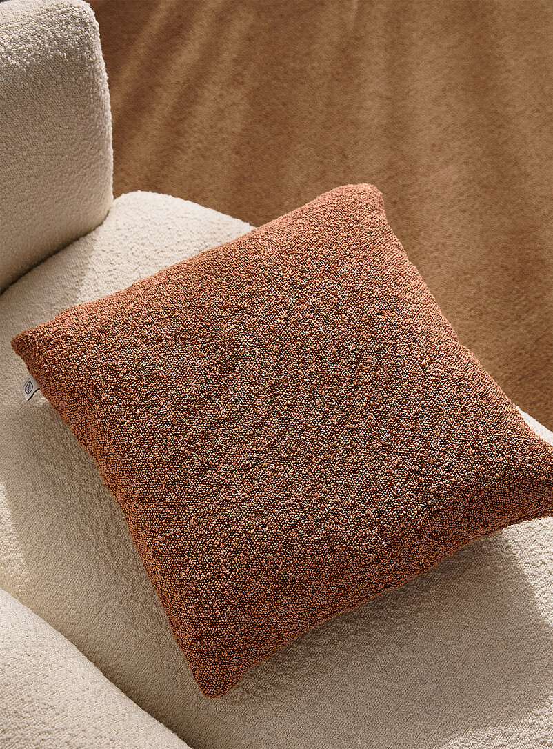 Bouclé Fabric Removable-Cover Cushion 50 X 50 Cm