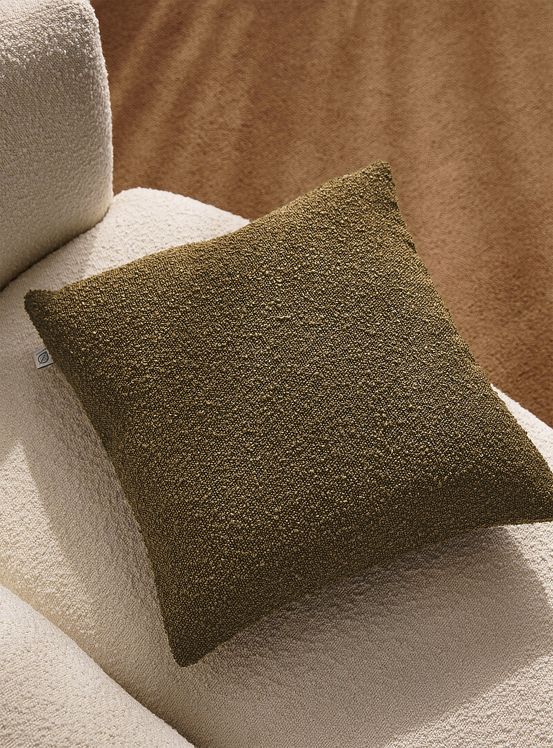 Bouclé Fabric Removable-Cover Cushion 50 X 50 Cm