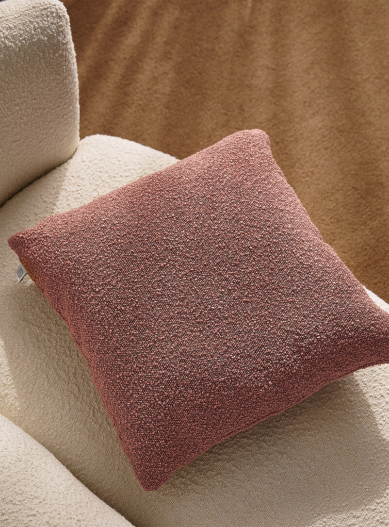 Bouclé fabric removable-cover cushion 50 x 50 cm product image (primary)
