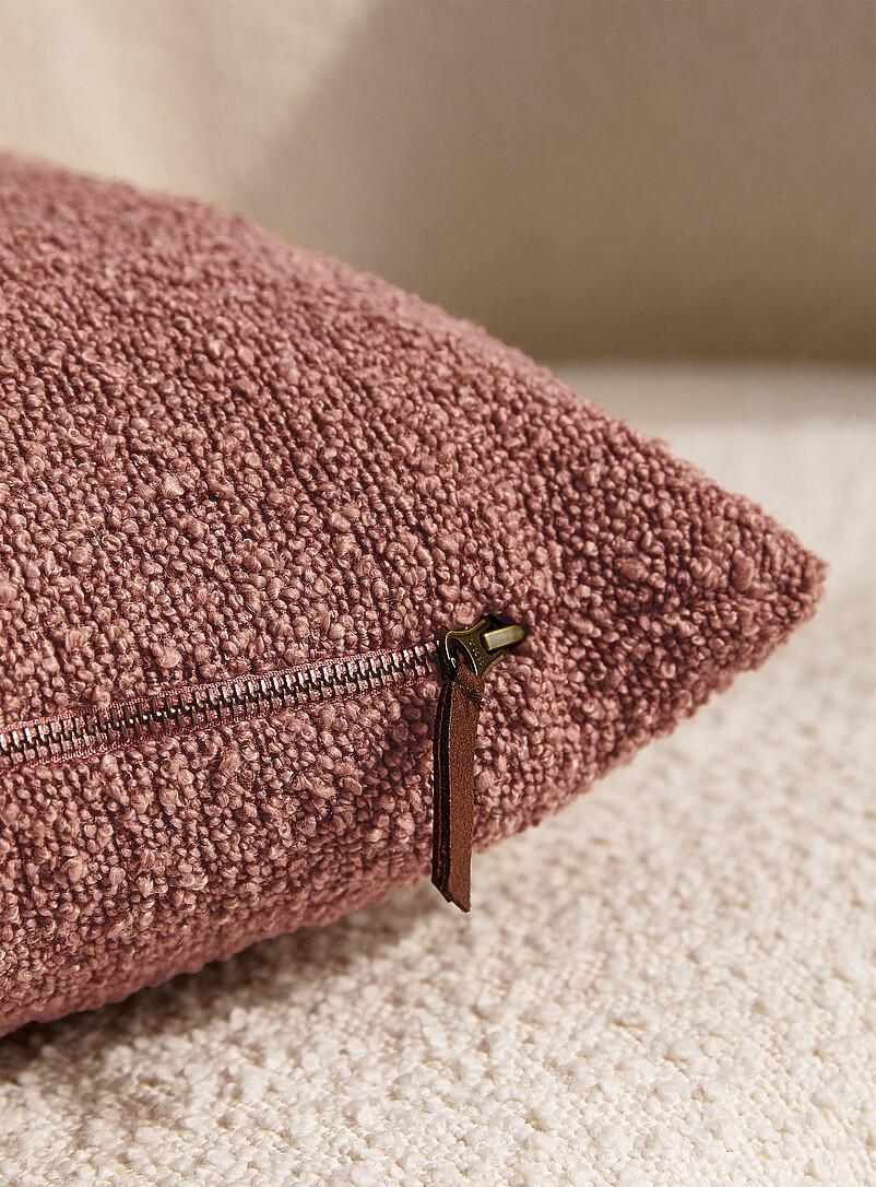 Bouclé fabric removable-cover cushion 50 x 50 cm product image 2