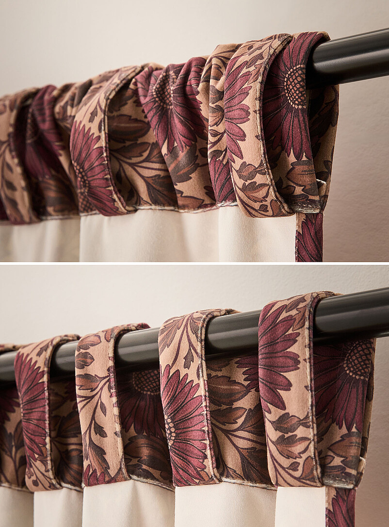Fall sunflowers velvety curtain One panel 140 x 220 cm product image 3
