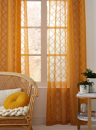 Textured Diamond Sheer Curtain 132 X, How To Steam Sheer Curtains