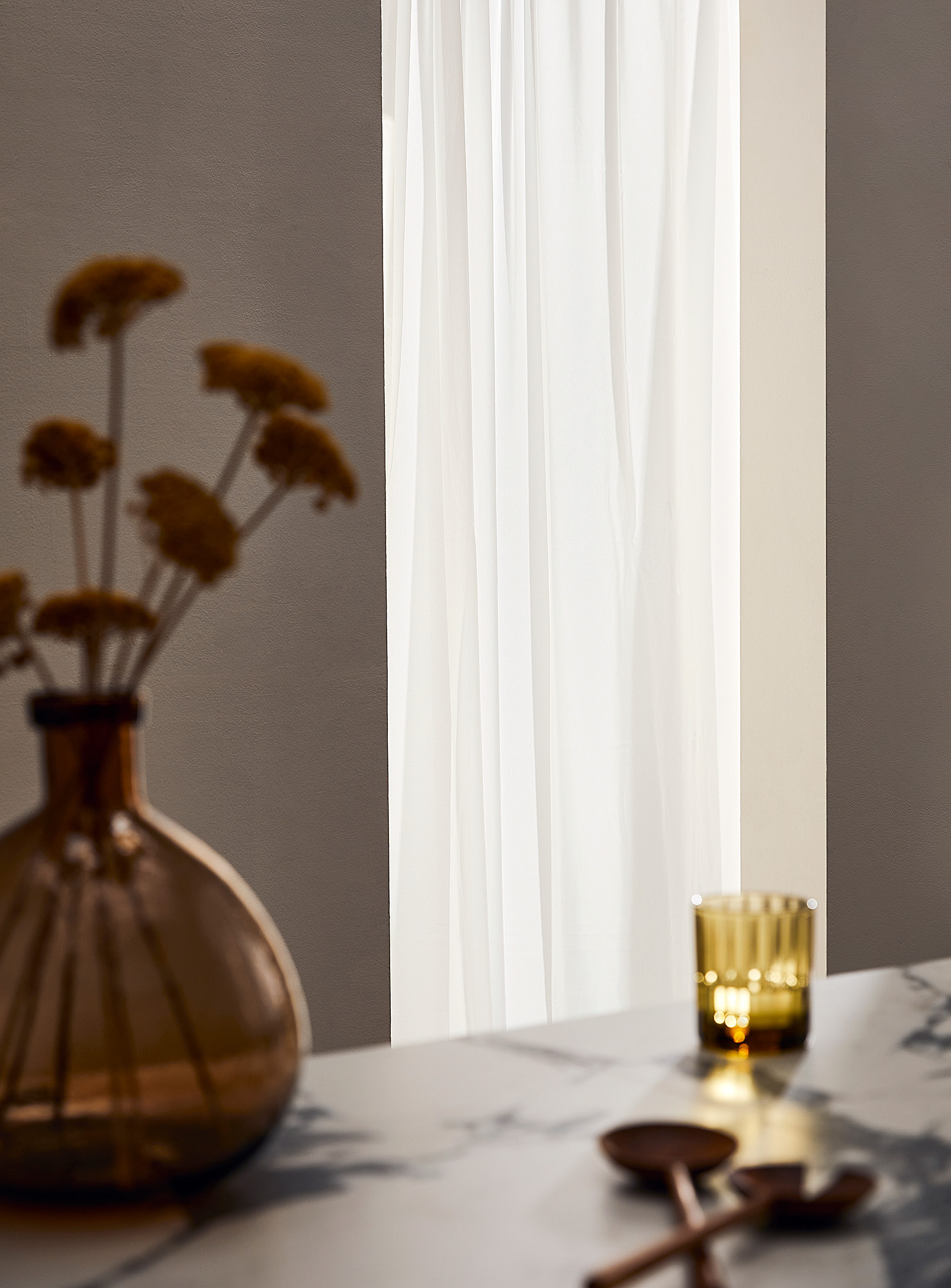 Simons Maison Airy Sheer Curtain 2 Sizes Available In White