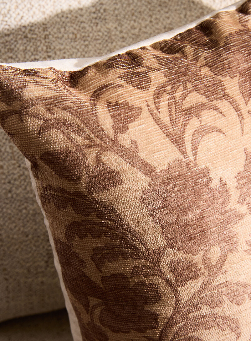 Sepia flowers removable cover cushion product image 2