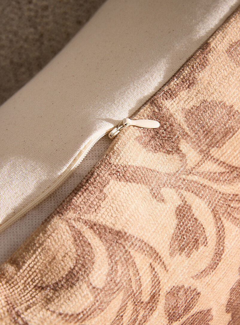 Sepia flowers removable cover cushion product image 3
