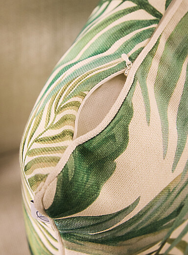 Le coussin d'ext&eacute;rieur d&eacute;houssable feuillage luxuriant 50 x 50 cm <b>Collection exclusive Vivre dehors</b>