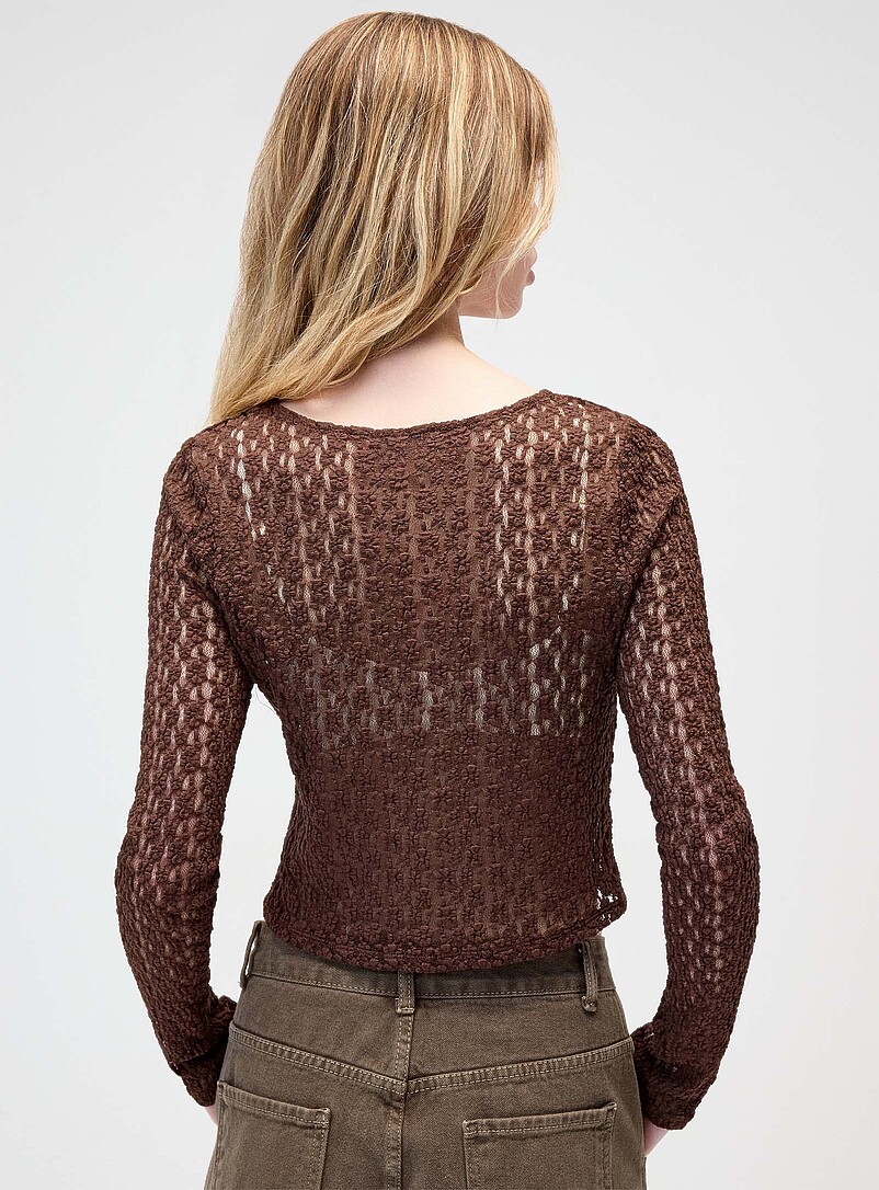 Twik Black Lace cardigan for women