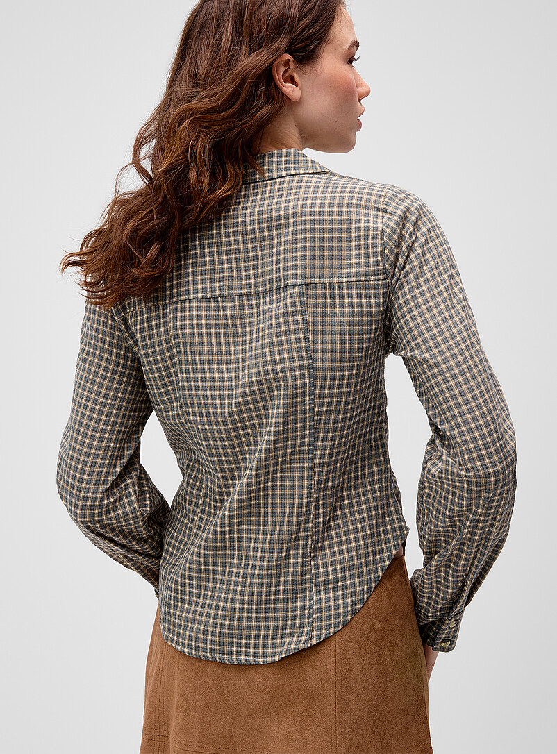 Ruffled checkered shirt | Twik | | Simons