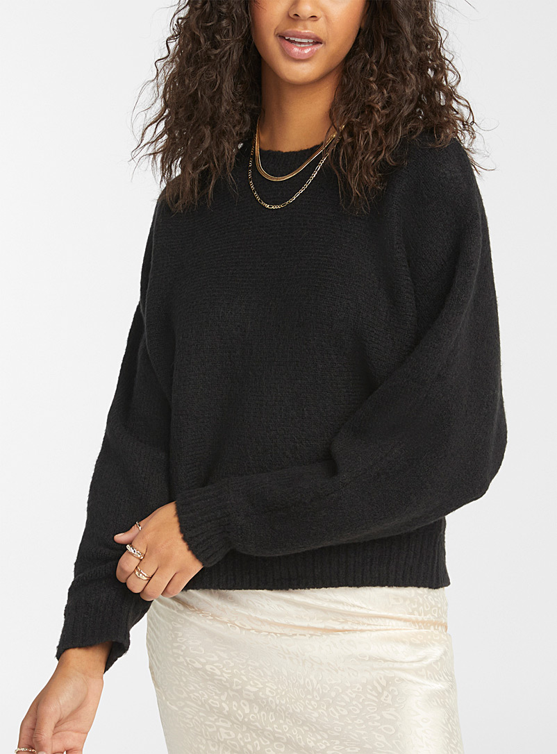 Cozy knit drop-shoulder sweater | Twik 