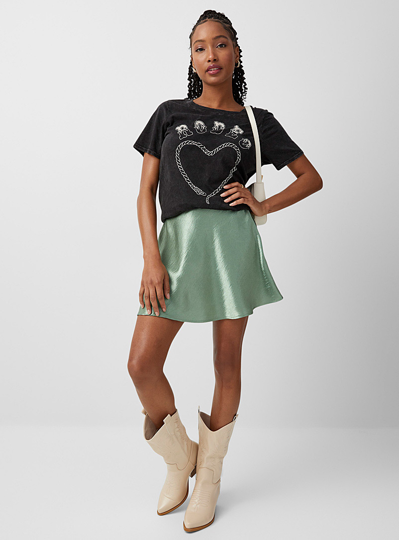 Shiny satin miniskirt | Twik | Shop 
