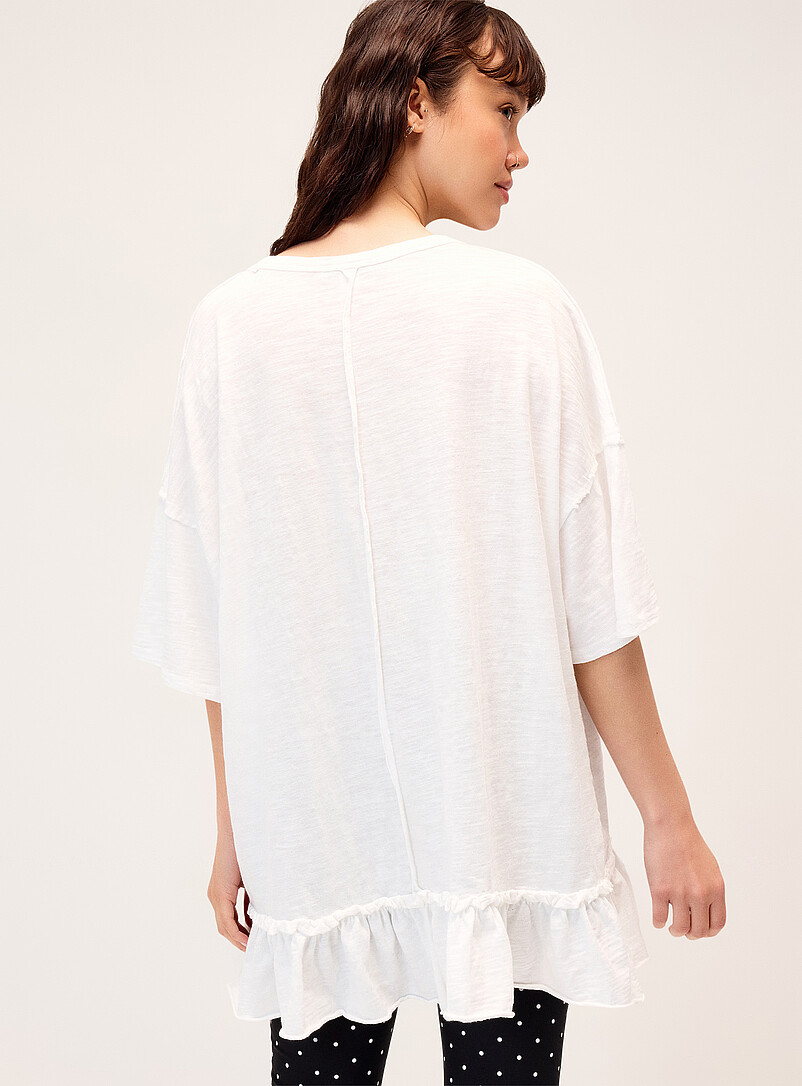 Ruffled slub oversized T-shirt product image 3