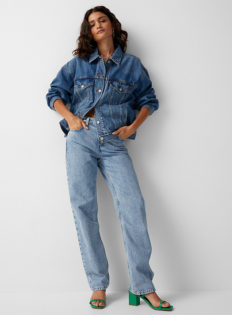 Levi's: La veste jean camionneur 90's Bleu moyen-ardoise pour femme