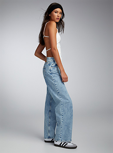 ASOS DESIGN super low rise hipster flare pants in taupe