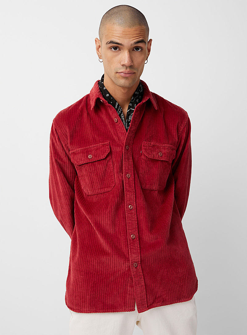 Levi's Red Corduroy Jackson shirt Comfort fit for men
