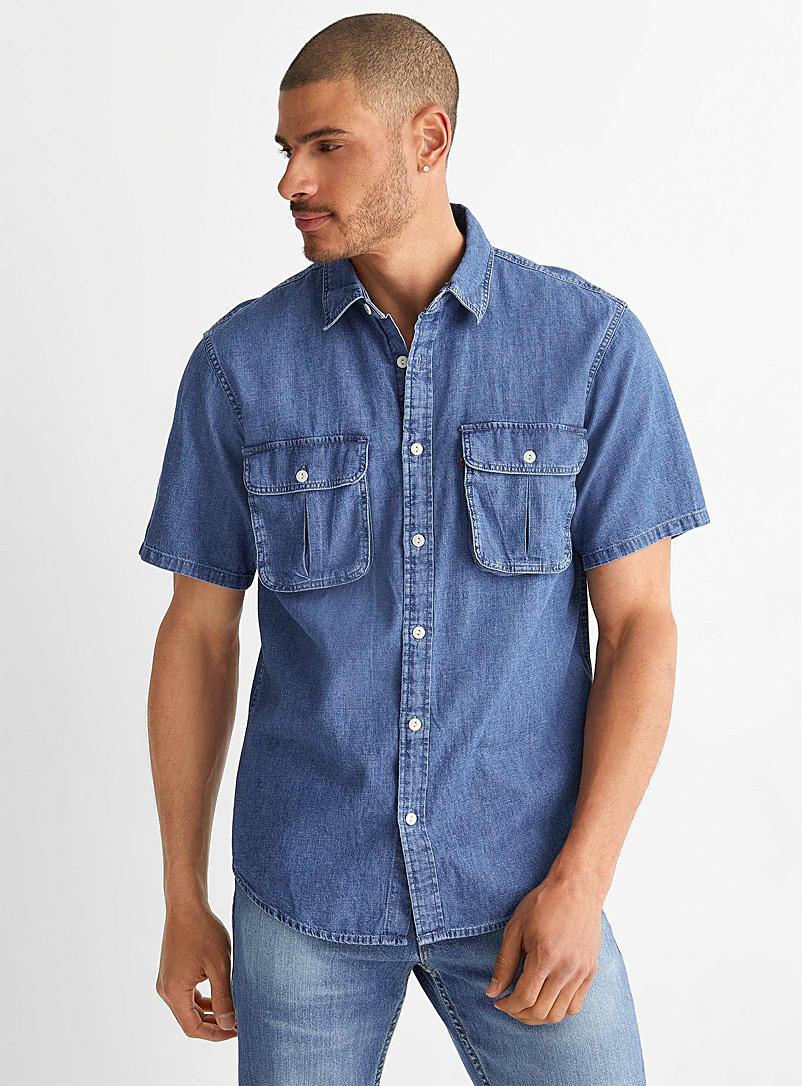 Safari denim shirt | Levi's | Shop Men's Solid Shirts Online | Simons